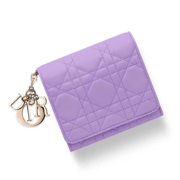 Dior Mini Lady Trifold Wallet - Picture 1 of 12